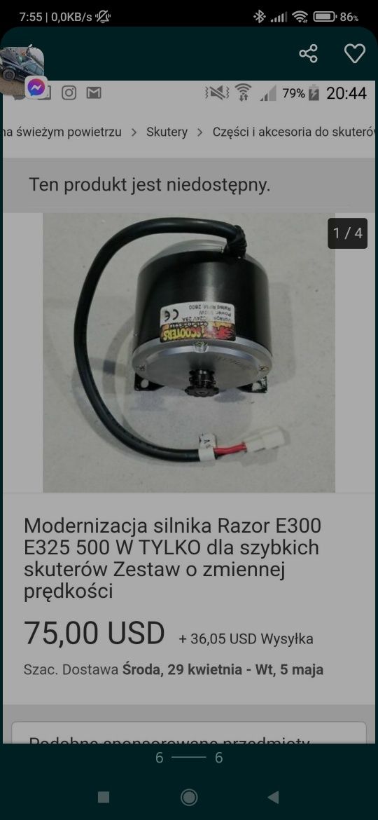 Hulajnoga elektryczna(Projekt) USA składana kierownica