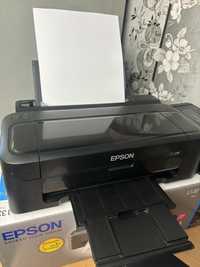 Принтер  Epson L132 с заводской СНПЧ заправлен сублтмационными чернила