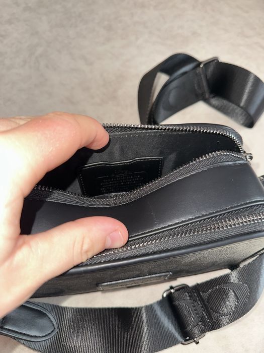 Сумка Coach | Месенжер коуч коач | шкіряний через плече