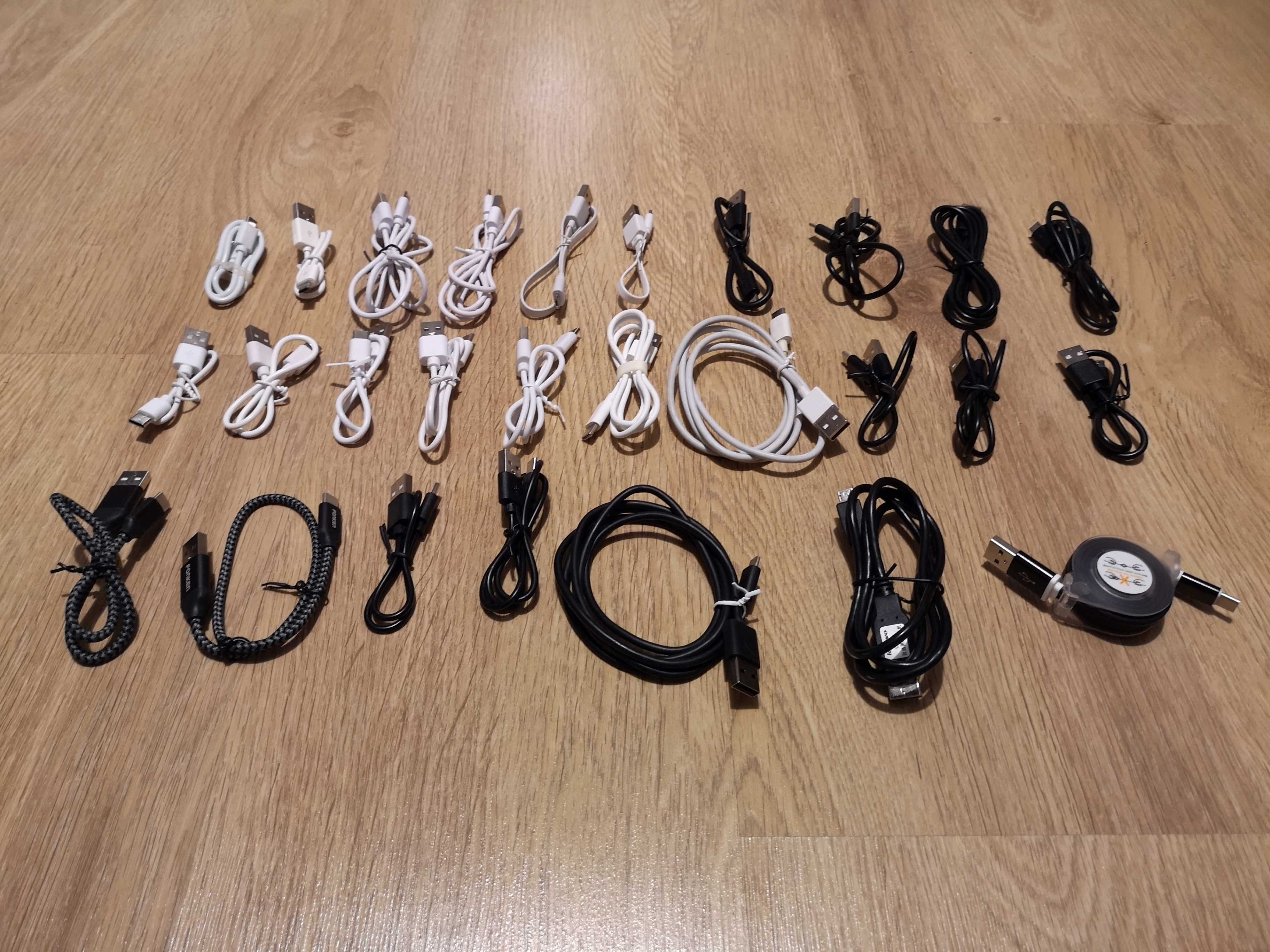 Zestaw kabli: 27 USB Typ C ta MicroUSB