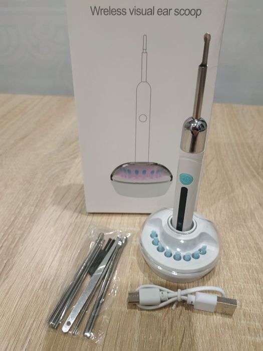 Отоскоп эндоскоп беспроводной, для ухода и чистки ушей, Wi-Fi.