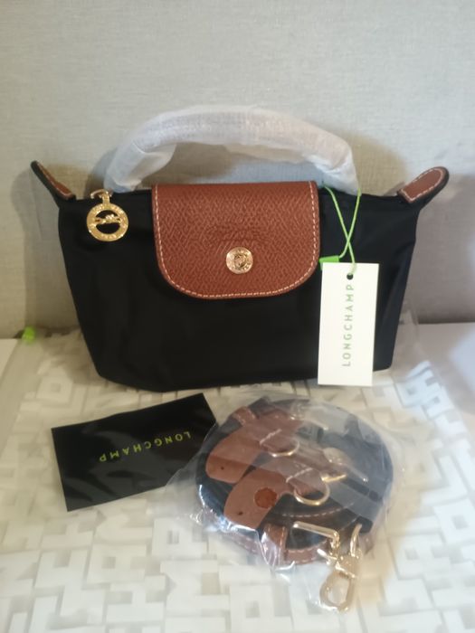 Сумка longchamp mini, чорна