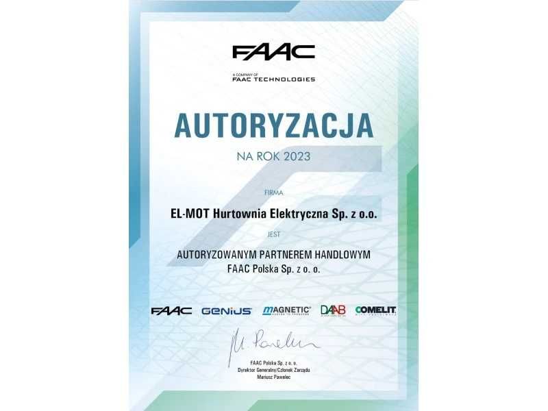 Faac Genius Blizzard 900 C ENC napęd 230V do bram przesuwnych do 900kg