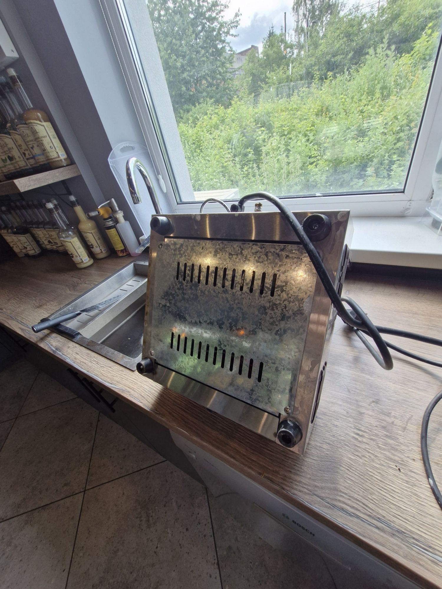 Гриль контактний GoodFood ECG11 Panini RED NEW с пружиной