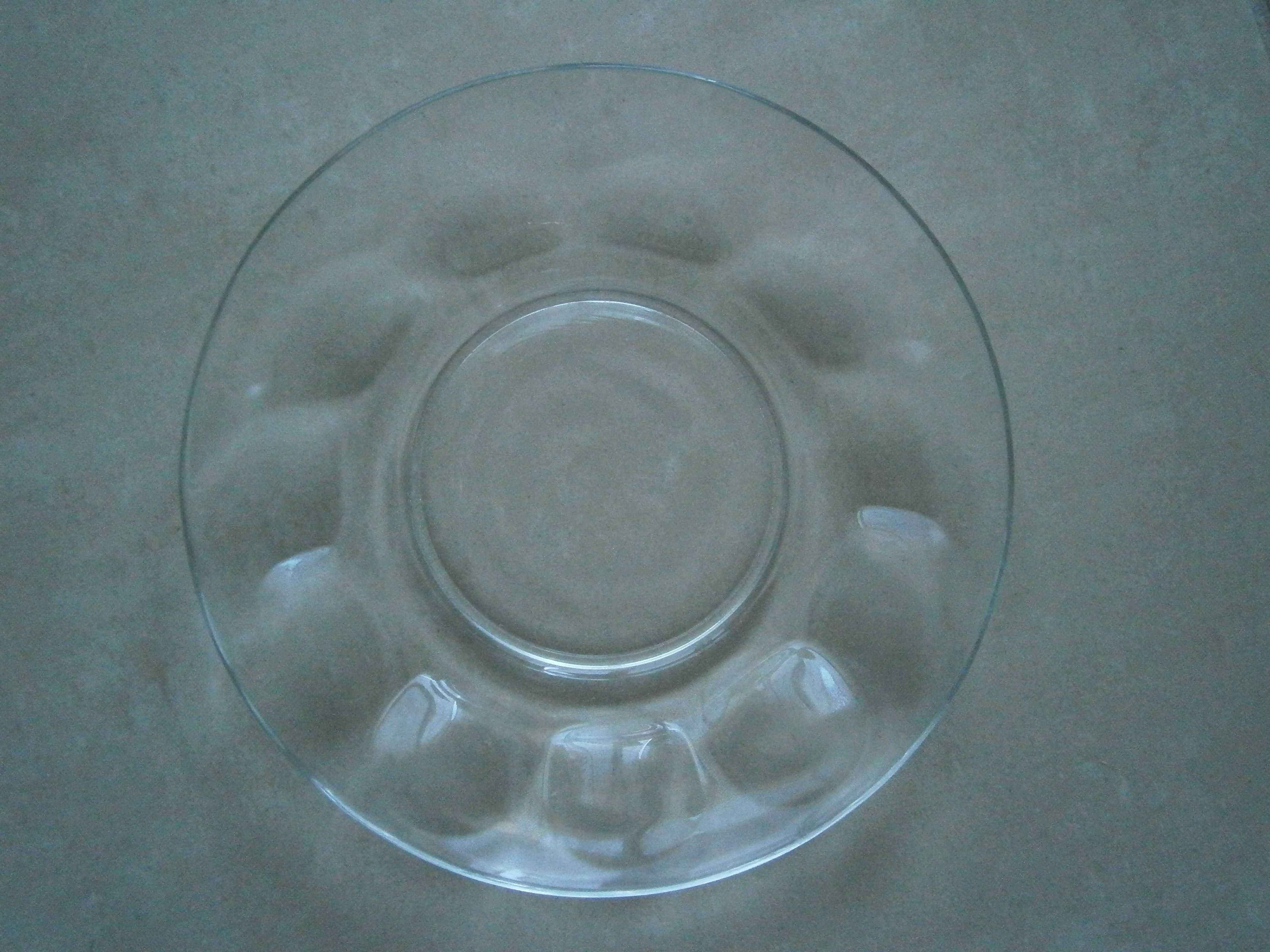 Talerzyk talerz deserowy szklany 14 cm 3 szt