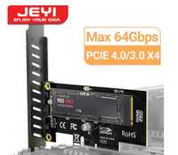 Adapter PCI-E X4 4.0 na dysk M.2 NVME 64Gbps JEYI