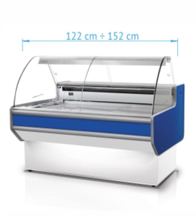 122cm x 152cm Lada chłodnicza RAPA L-B1 152/90 – szyba gięta