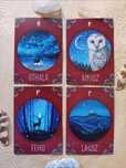 Tarot runiczny Wyrocznia runiczna Autorskie karty tarota zwierzęta