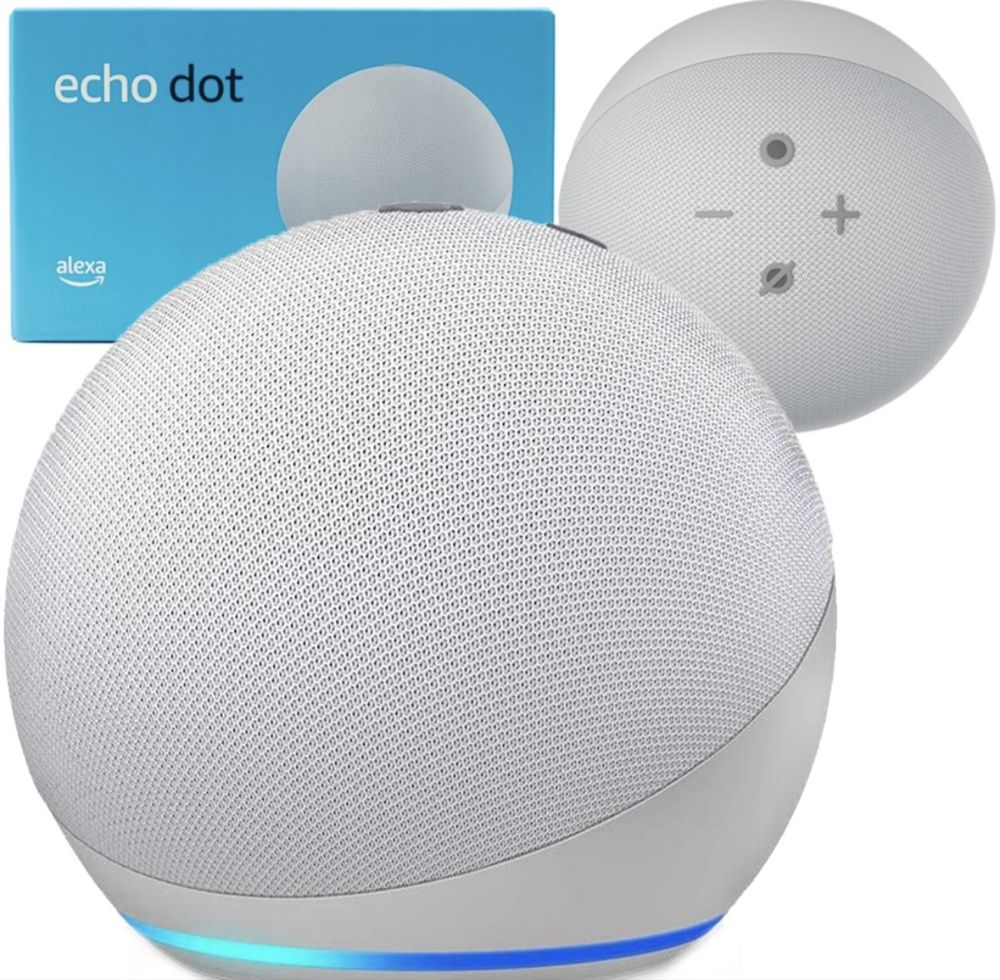 Glosnik przenosny Alexa echo dot  niebieski inteligentny dom