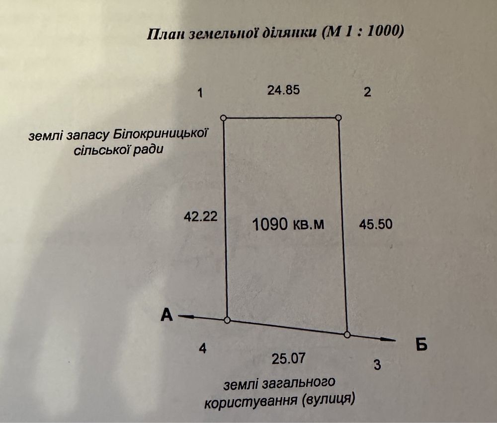 Продам земельну ділянку