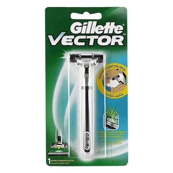 Станок для бритья кассетный Gillette Vector (Slalom+) c 1 кассетой