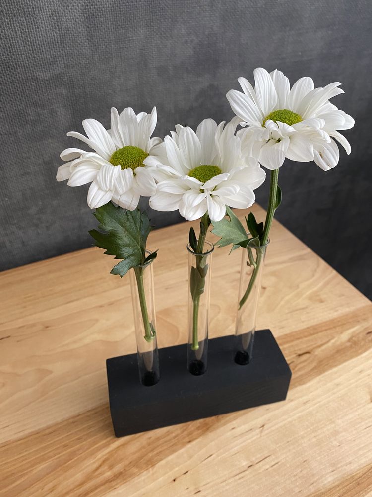 Ековаза підставка для квітів квіти в пробірках декор для дому подаруно