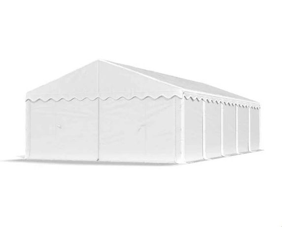 Namiot Magazynowy BIAŁY 4x10x2m Namiot Handlowy Namiot Przemysłowy