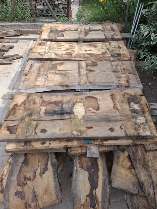 Monolit, foszt, blat dębowy, lite drewno