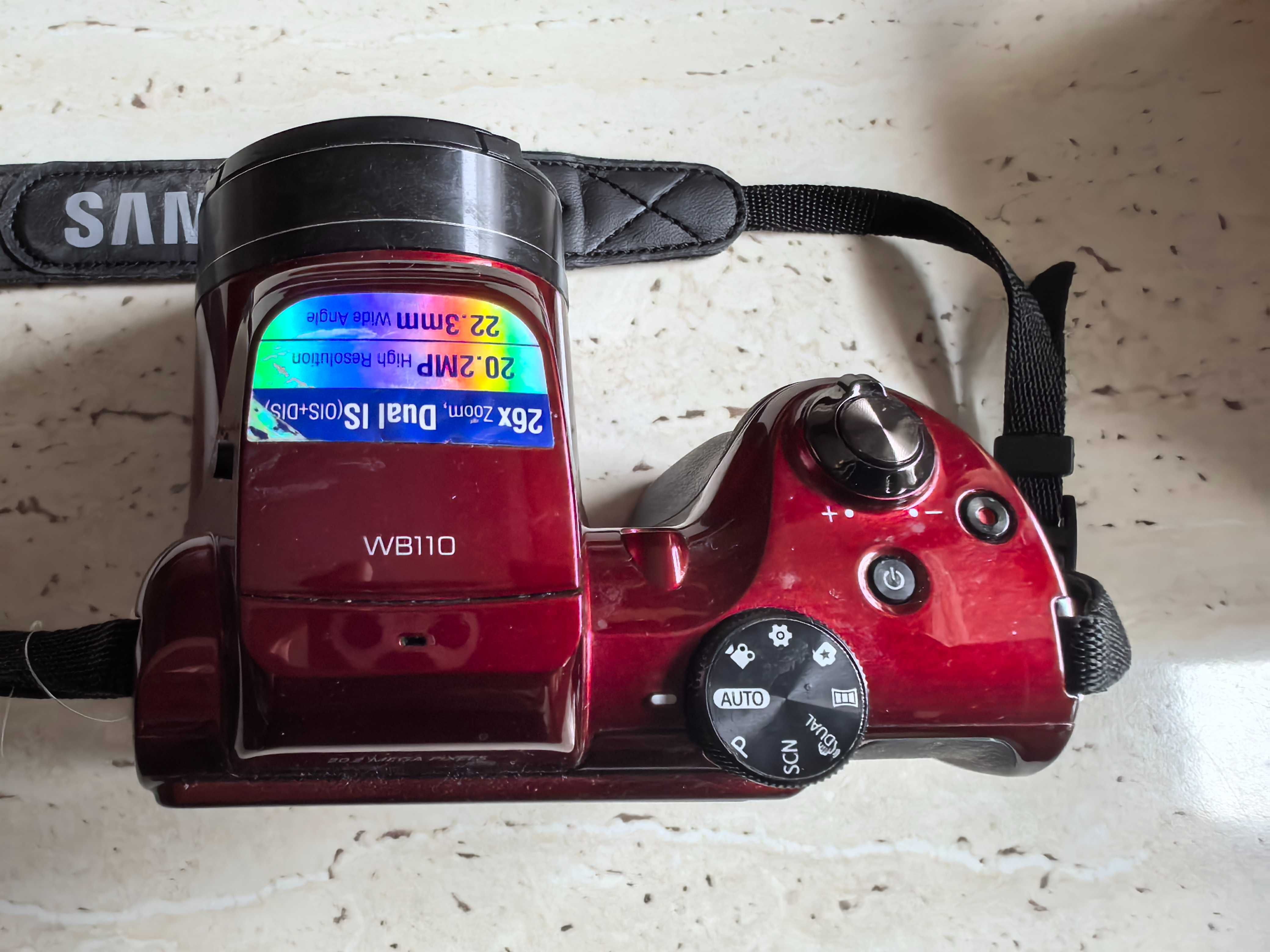 aparat samsung wb110 czerwony