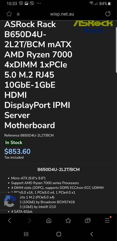Материнская плата AsRock Новая