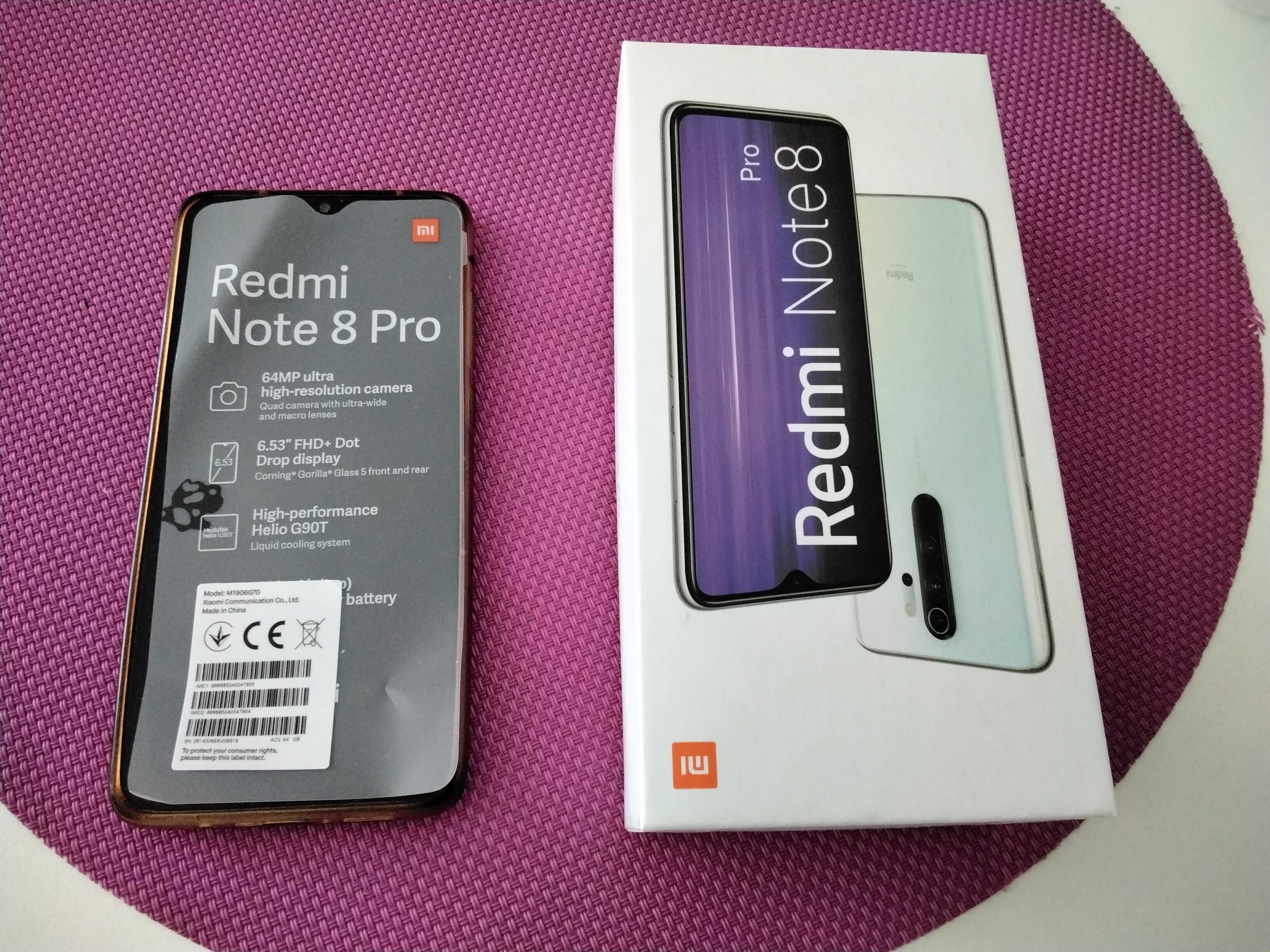 XIAOMI Redmi Note 8 Pro 6.53'' - 6 GB - 64 GB - Branco