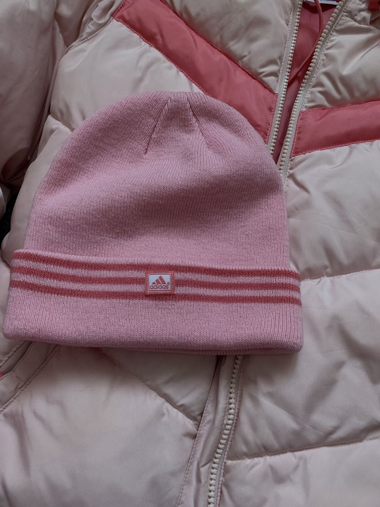 Вінтажна зимова курточка adidas, якість відмінна + шапка Xs, S