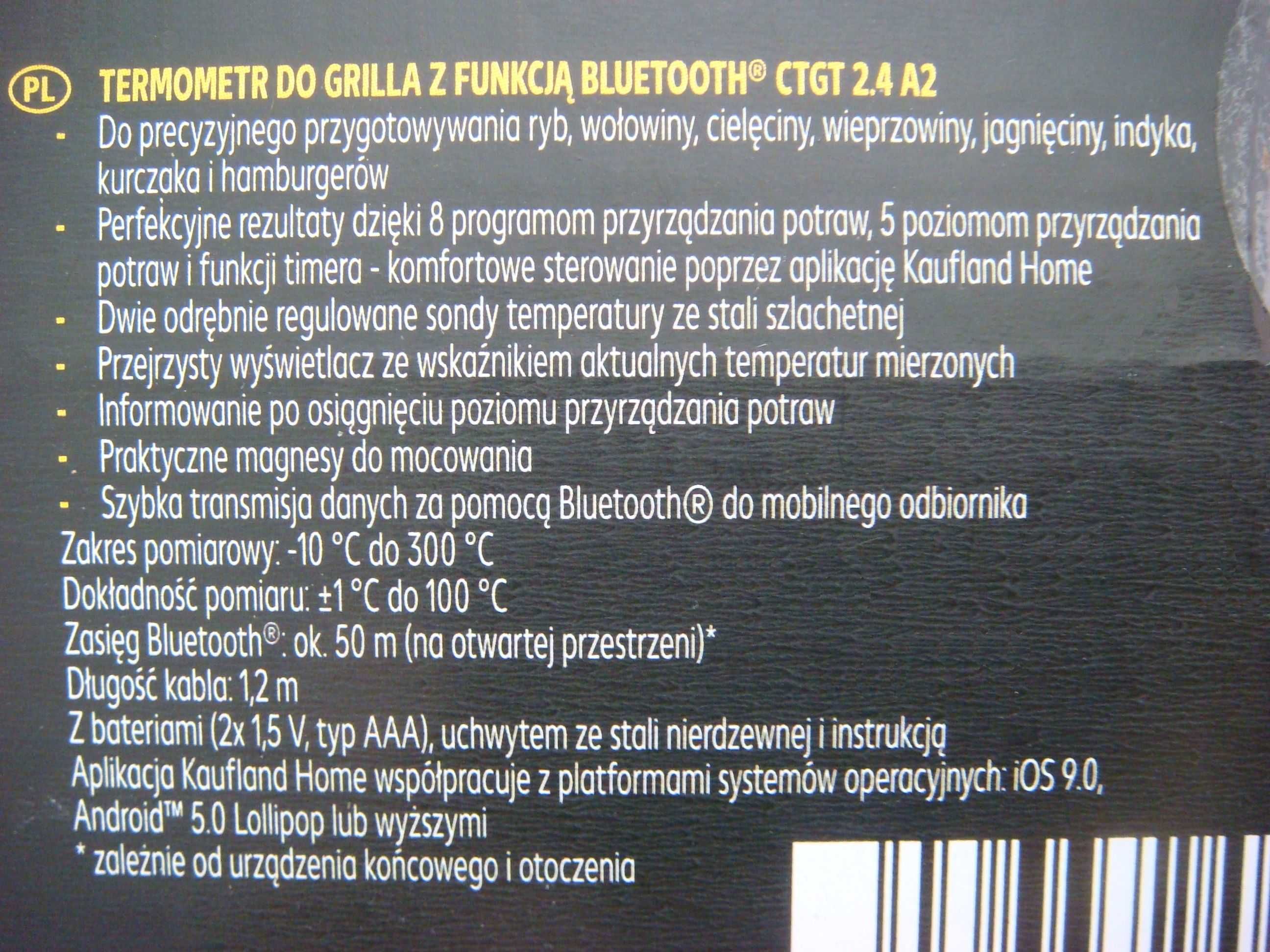 Cyfrowy Termometr do Grilla - Bluetooth
