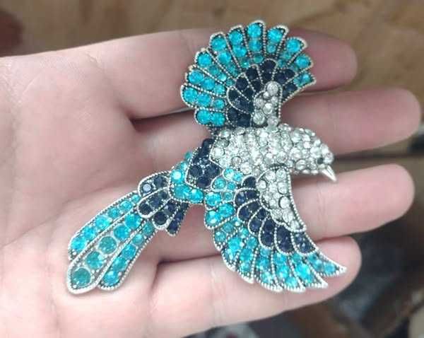 Брошь птица Феникс невероятной красоты ОГРОМНАЯ на пол ладони и другие