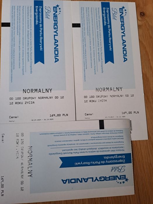 Bilety do Energylandii