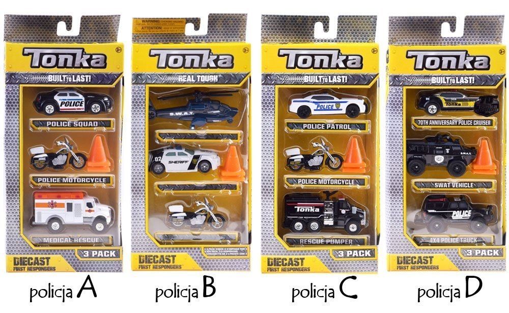 Hasbro autka Tonka zestaw Policja ZA3633