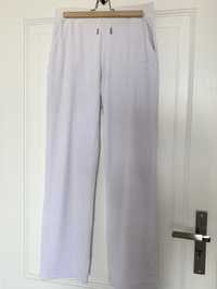 Juicy Couture spodnie dresowe dresy welurowe aksamitne białe