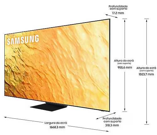 QLED Samsung 8K QN800 75" polegadas