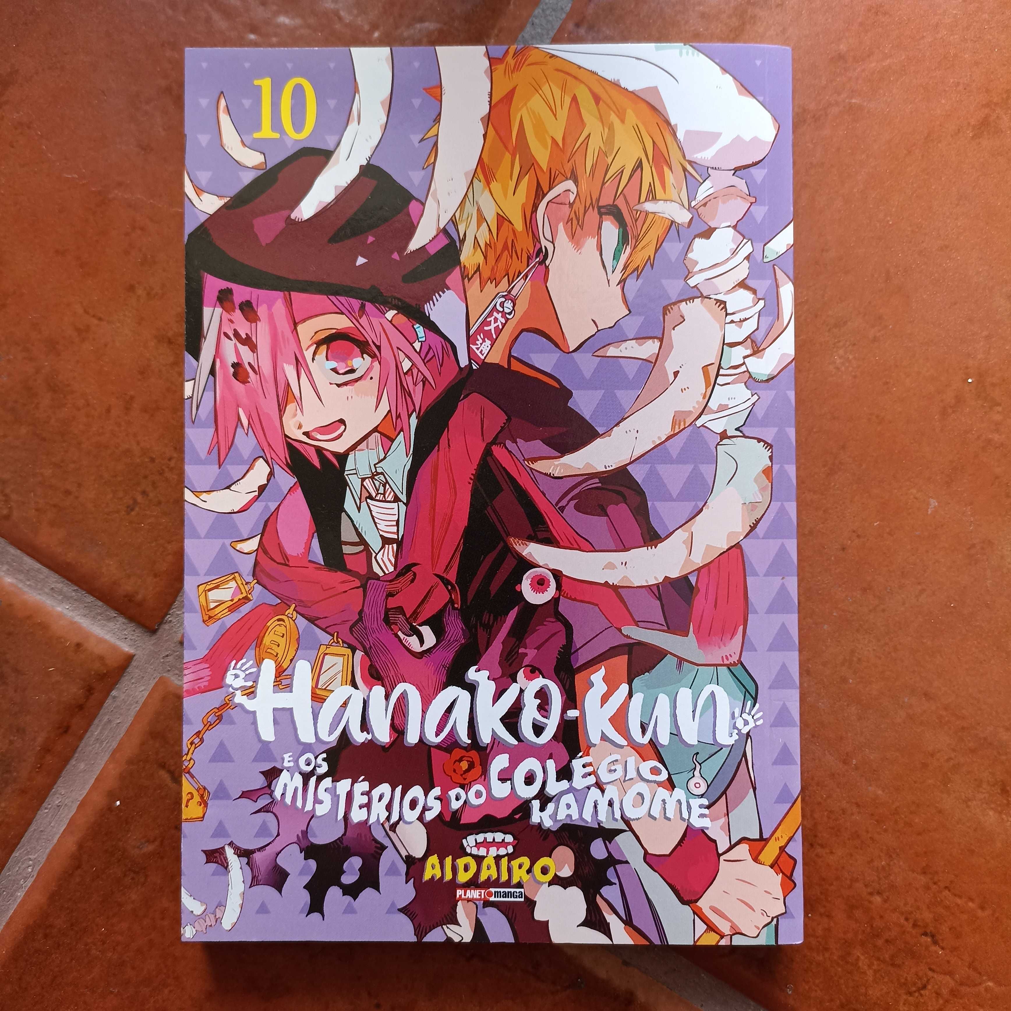 Manga Hanako-kun E Os Mistérios Do Colégio Kamome, volumes 1 a 10 + 16