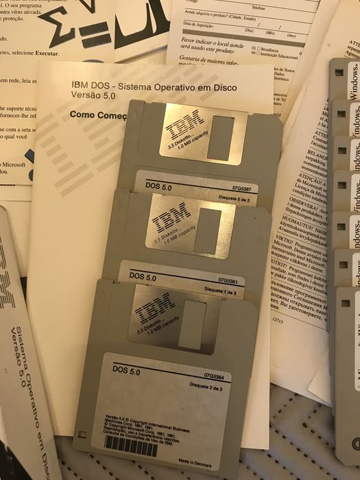 IBM DOS 5.0 - Sistema Operativo Vintage