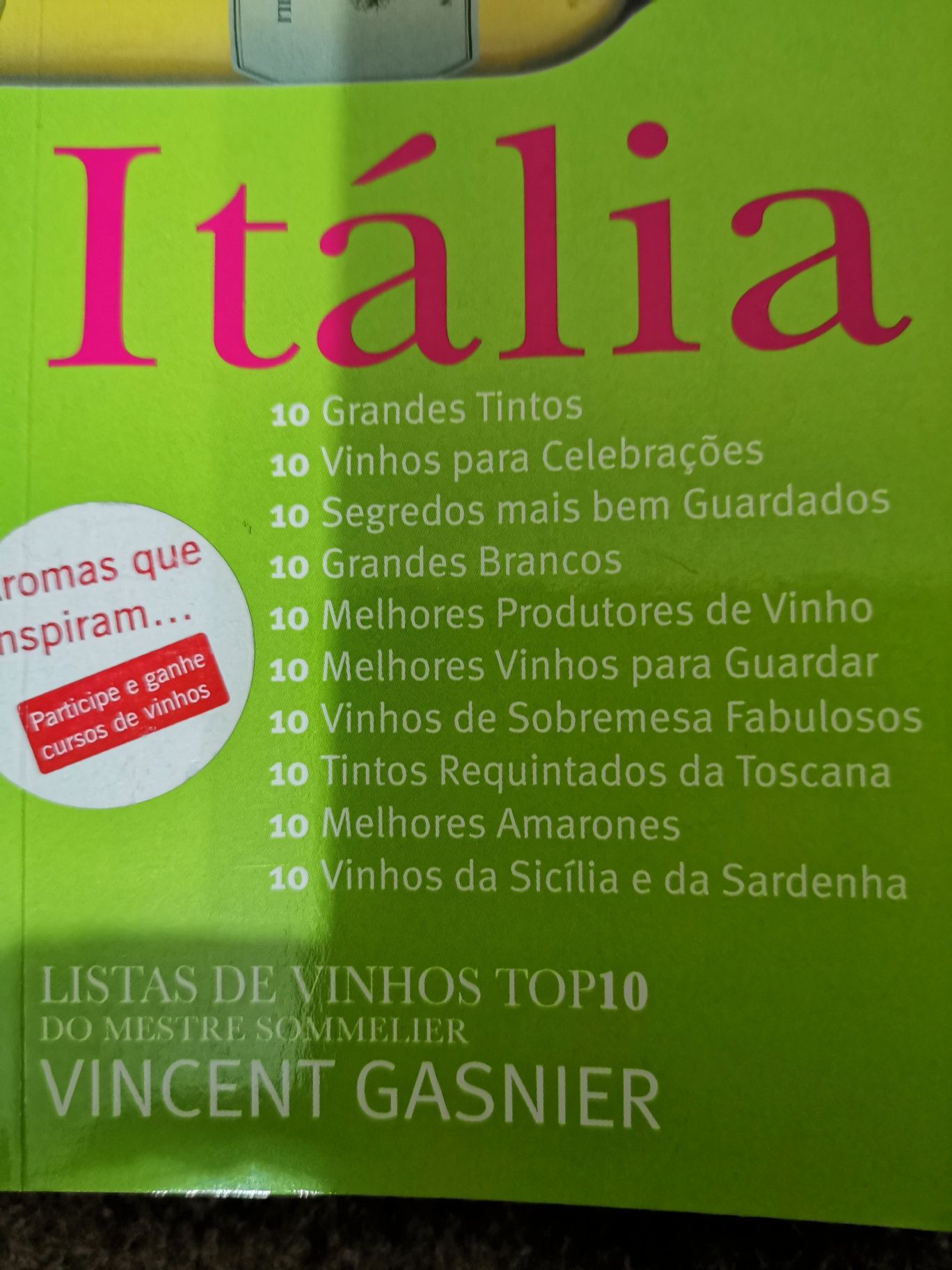 TOP 10 ITÁLIA em Vinhos do Master  Sommelier Vincent Gasnier