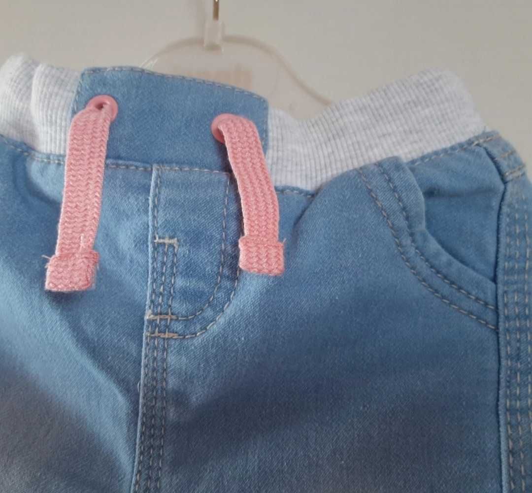 Spodnie jeansowe dla dziewczynki, r 86