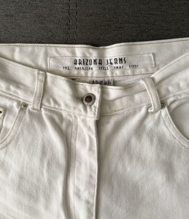 Вінтажні, білі джинси mom