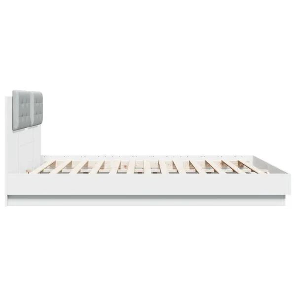 Estrutura de cama c/ cabeceira/luzes LED