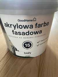 Akrylowa farba fasadowa biała 5L Goodhome Farba elewacyjna