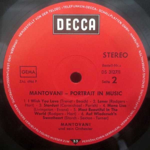 Виниловая пластинка оркестр Мантовани/ Mantovani 2LP