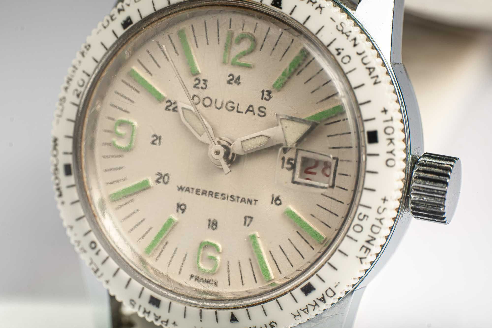 Zegarek Douglas, nurek/diver lata 70 Francja