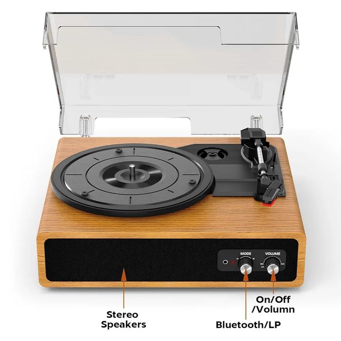 Gramofon Anesky, zabytkowy gramofon Bluetooth z 3 prędkościami A7