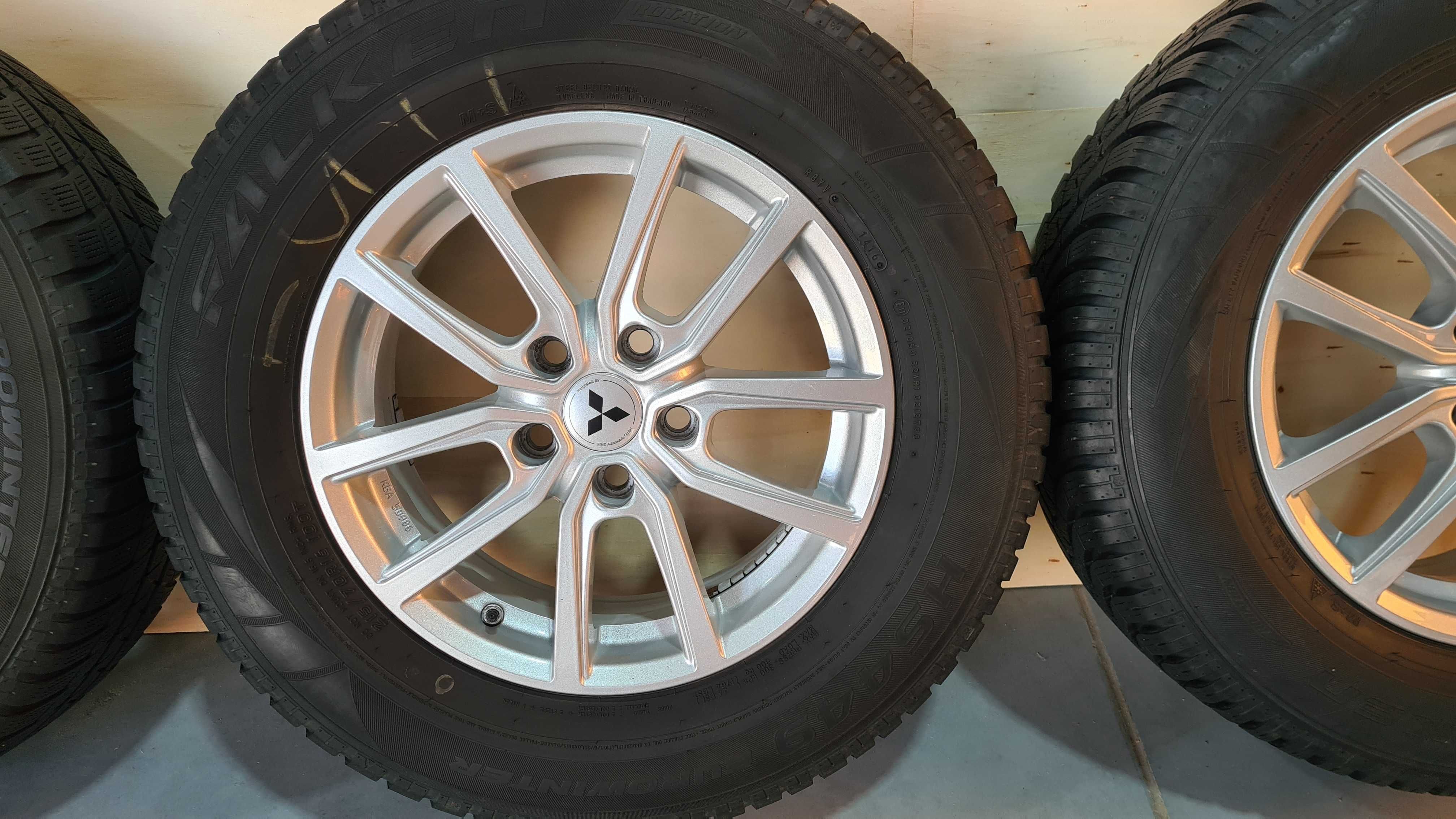 Koła Felgi Aluminiowe Mitsubishi ASX + NOWE Opony 215/70/16 R16