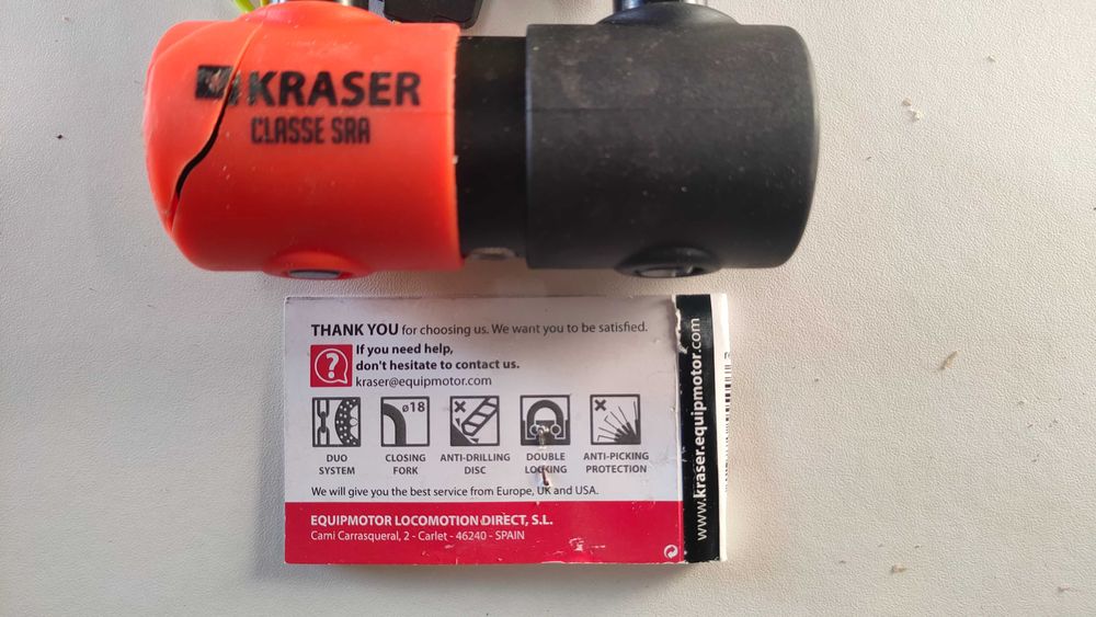 Łańcuch z kłódką lasso kłódka 120cm ulock