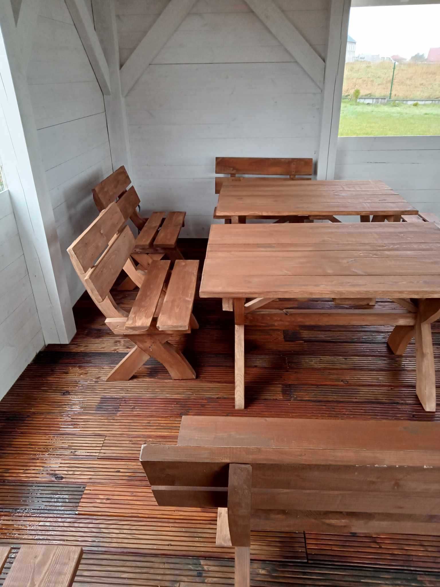 stół ogrodowy /ławki drewniane /komplety dostępne