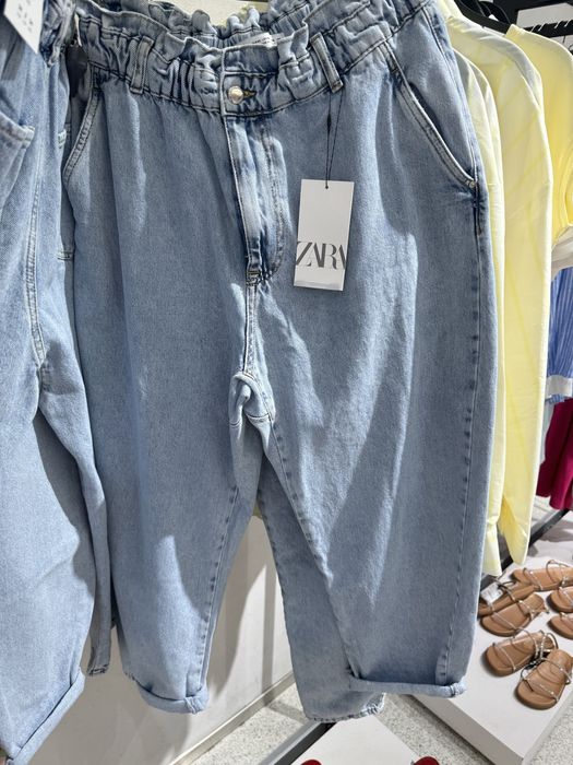 Джинси Zara, висока талія на резинці