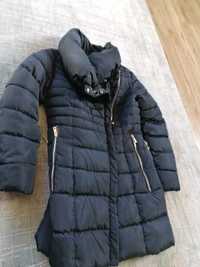 Czarna ciepła puchowa pikowana kurtka płaszczyk 36 s  mexx