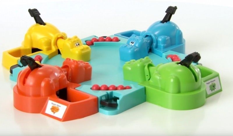Gra zręcznościowa dla dzieci Hungry Hippos głodne hipopotamy Hasbro