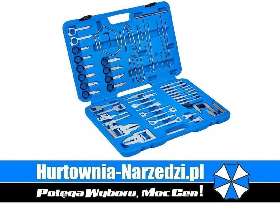 klucze do demontażu radia nawigacji 52-el. duży zestaw klucze do radia