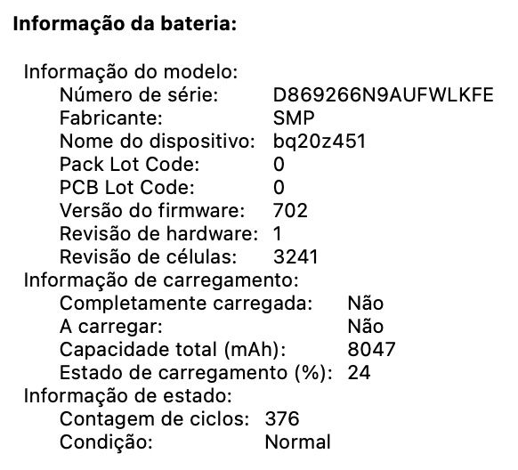 Macbook Pro 15.4" (2015)| i7 2.8GHz | bateria 376 ciclos |teclado NOVO