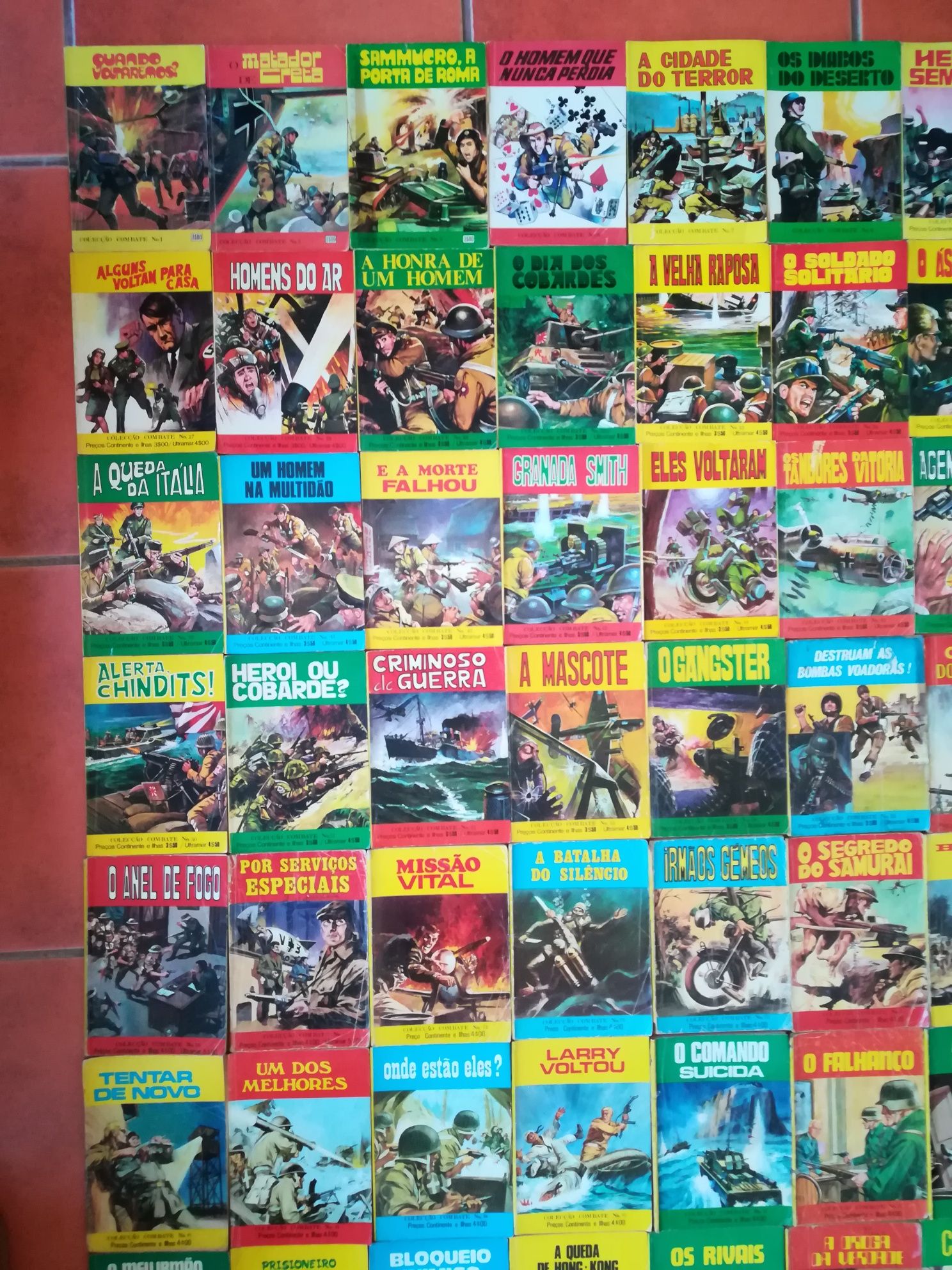 180 Livros Col. Combate, Apache e POP