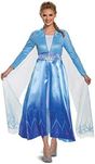 Disguise Damski kostium Disney Elsa Frozen Deluxe dla dorosłych