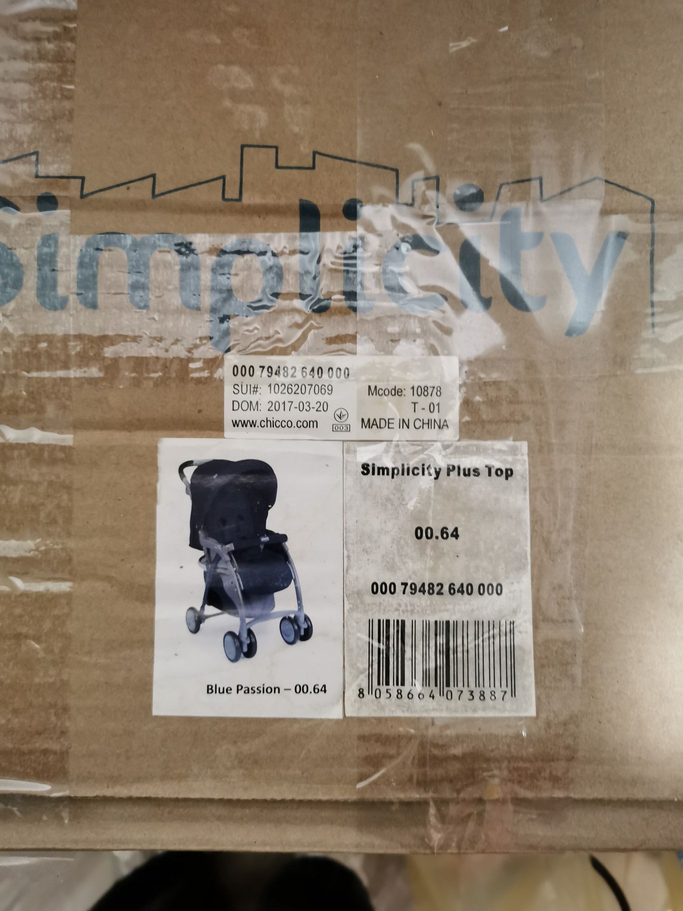 Прогулянкова коляска Chicco Simplicity Plus Top Синя