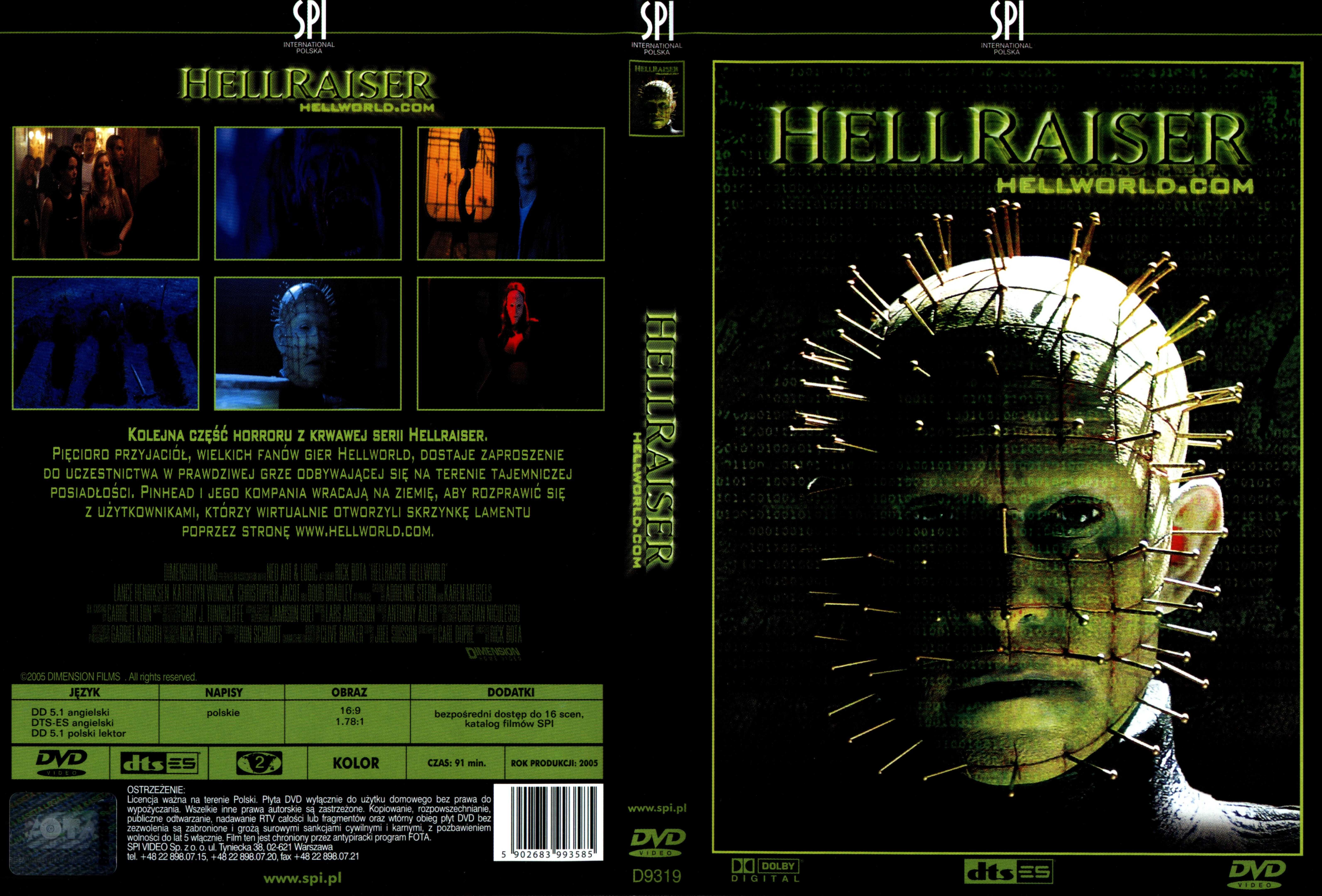 Hellraiser 3xDVD Hellseeker Hellworld Deader Bota Lektor CAŁOŚĆ 50zł